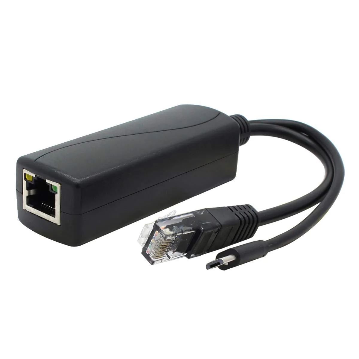 KINGARD KINGARD Gigabit PoE Splitter 48V to 5V 2.4A Micro USB Ethernet Adapter — product photo