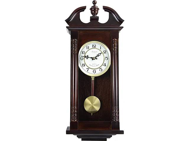 Bedford Clock Collection Bedford Clock Collection BED-1912PC17 27.5" Classic Chiming Wall Clock With Swinging Pendulum — product photo
