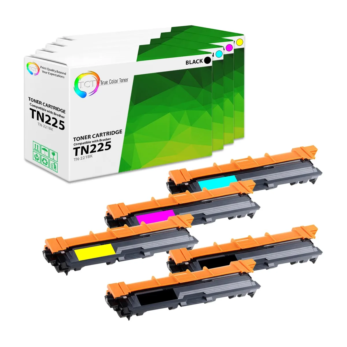 True Color Toner True Color Toner TN225 5 Pack toner cartridge 2500 2200 — product photo