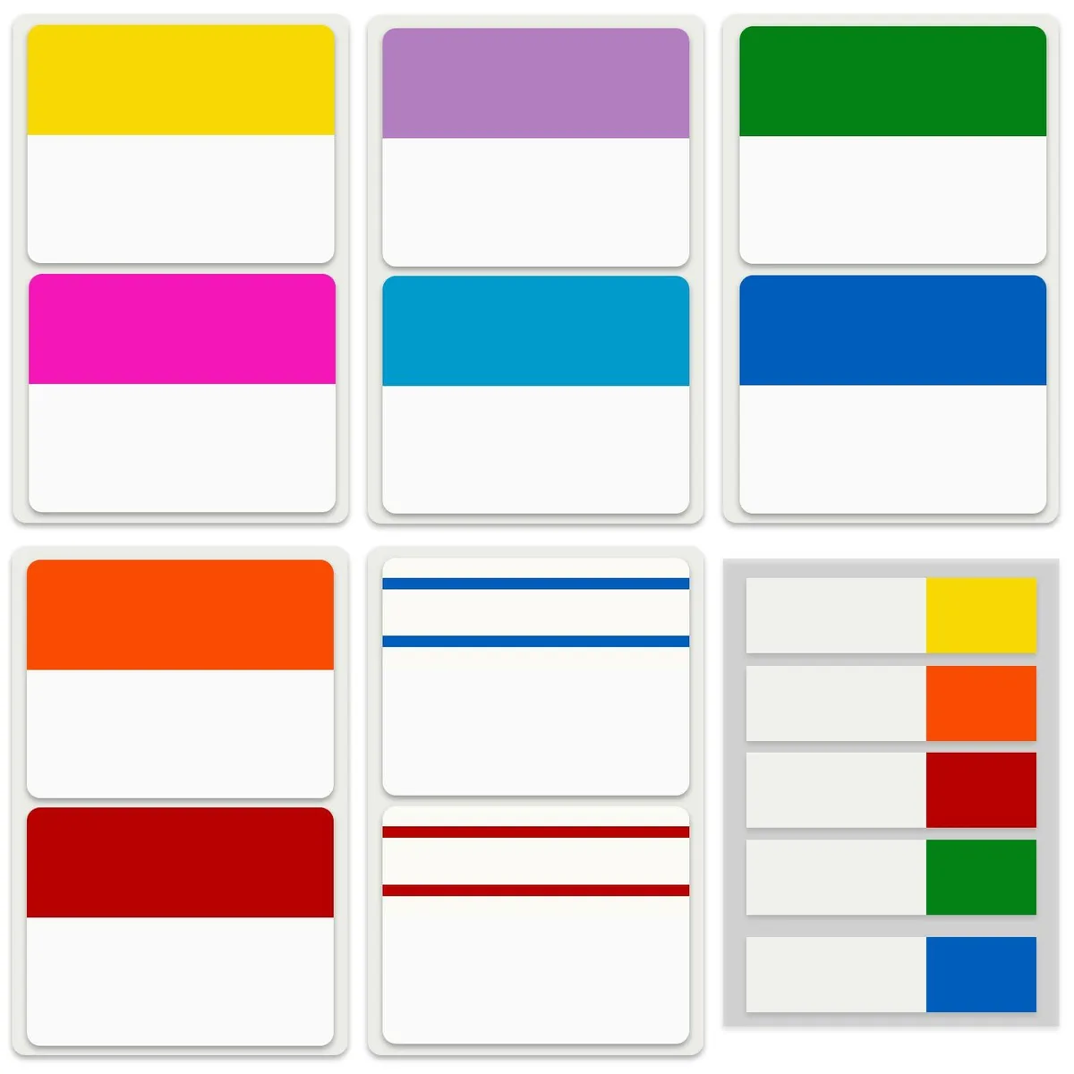  ELII 300 Pcs 2 Inch Sticky Index Tabs Colorful — product photo