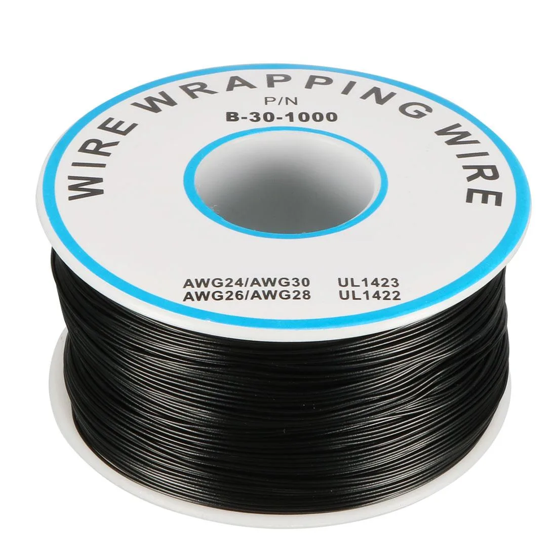 Unique-Bargains Unique-Bargains 30AWG UL1423 Wrapping Wire 1000.7ft Black — product photo