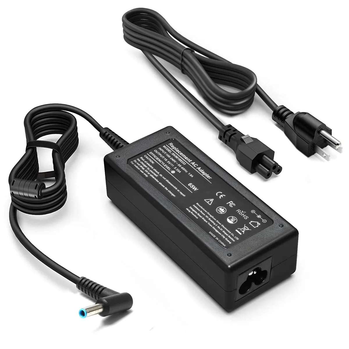 No Sew No Sew 65W AC Adapter Smart Blue Tip 4.5mm laptop charger — product photo