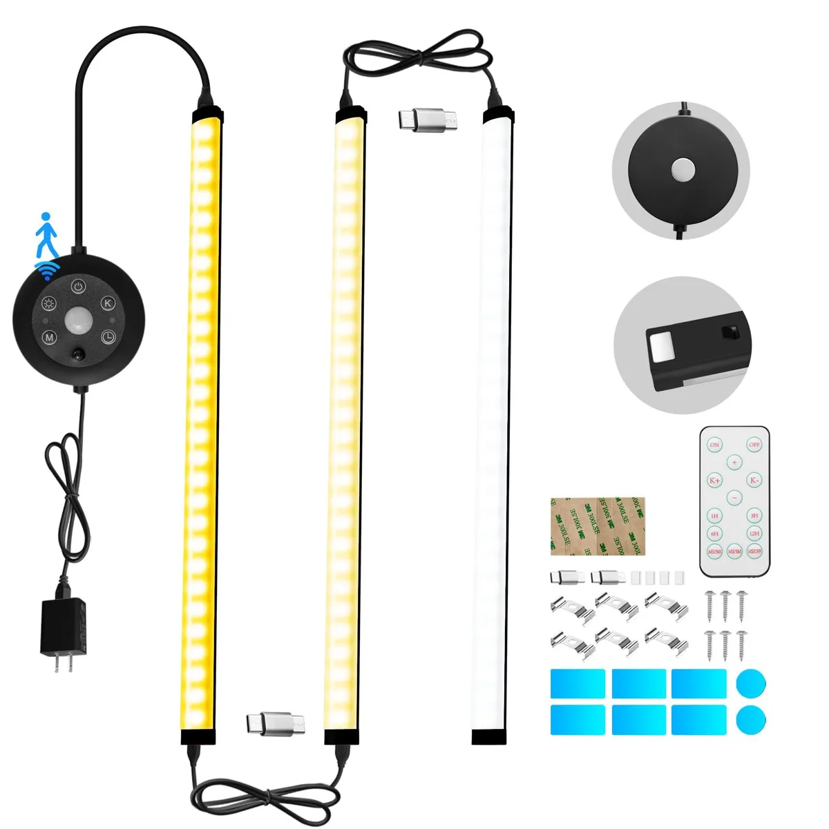 THLIFURE TH-SSCABL-00 3-pack 12 W 1200 lm 2700-6500 K light kit — product photo