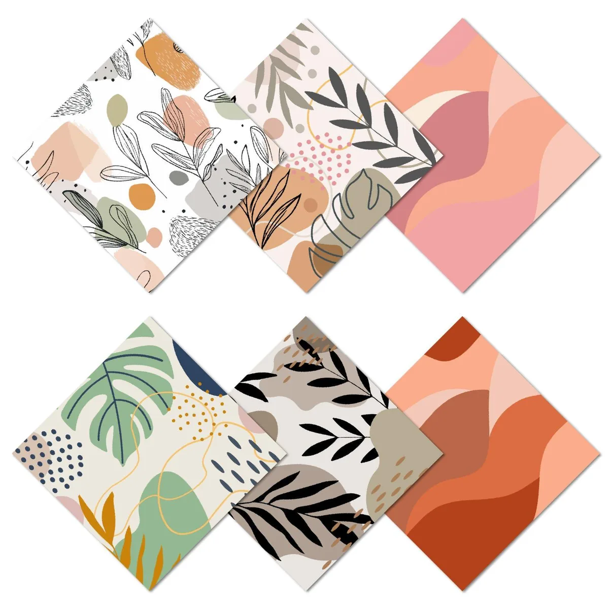  CREATCABIN 6 Pcs Boho Microfiber Glass Care Cloths 15.5cm — product photo