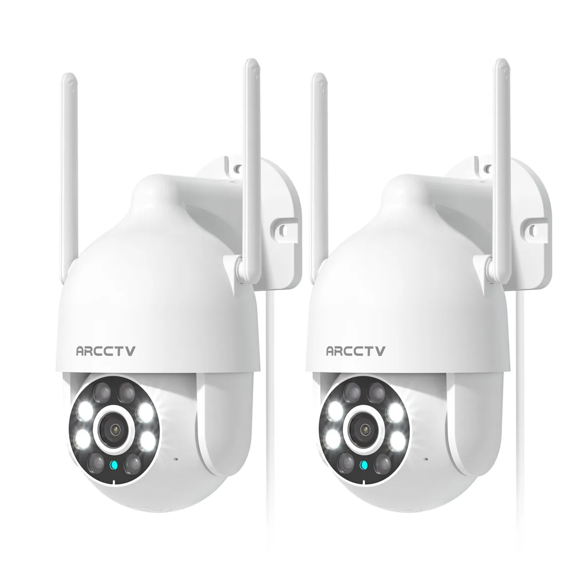  Ubiquiti Networks P2 2K IP Camera 355° Pan 90° Tilt Dual-Band WiFi 2 IP66 2 Pack — product photo