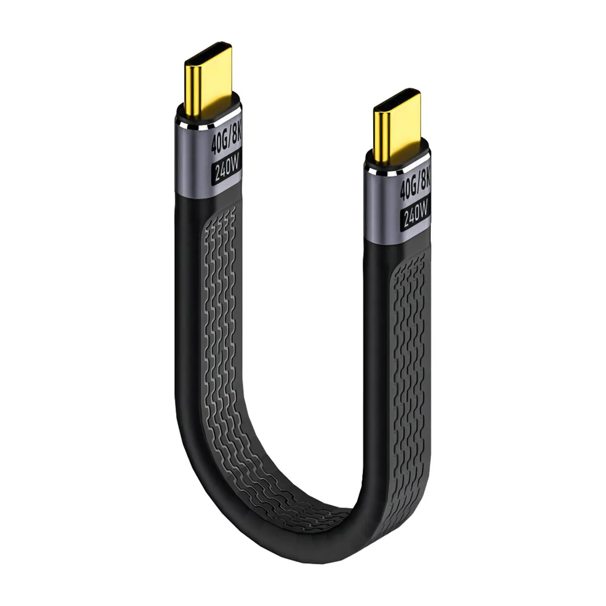 HANNORD HANNORD USB 4.0 40Gbps Thunderbolt 4 240W 5A 8K@60Hz USB-C Cable Purple — product photo