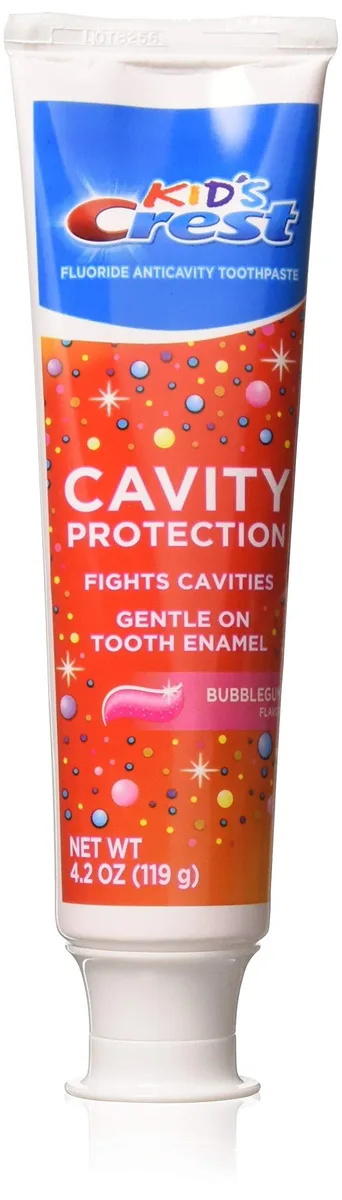 Three 4.2oz tubes of bubblegum gel toothpaste