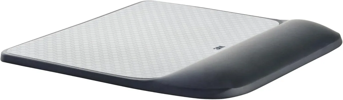 Kenuco Kenuco MW85B Extended Mouse Pad with Gel Wrist Rest Black 8.5 in 25% Recycled — product photo