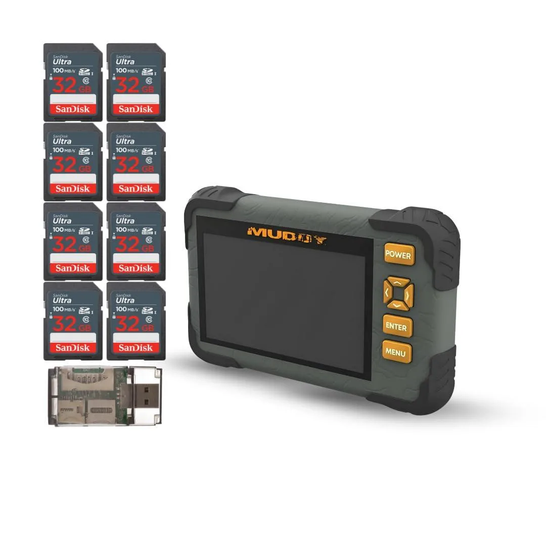 MUDDY MUDDY MUD-CRV43HD_K18 RFID 4.3in LCD 32GB 8-Pack 10 Items — product photo