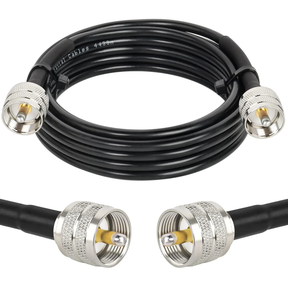 PISKEKAT PISKEKAT RG58 PL259 UHF Male Cable 10ft 0.96dB loss — product photo