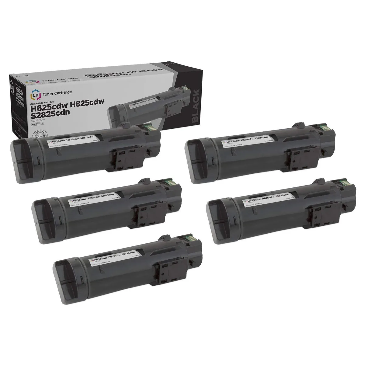 LD Products LD Products Toner Cartridge 593-BBOW N7DWF Black 5-Pack — product photo