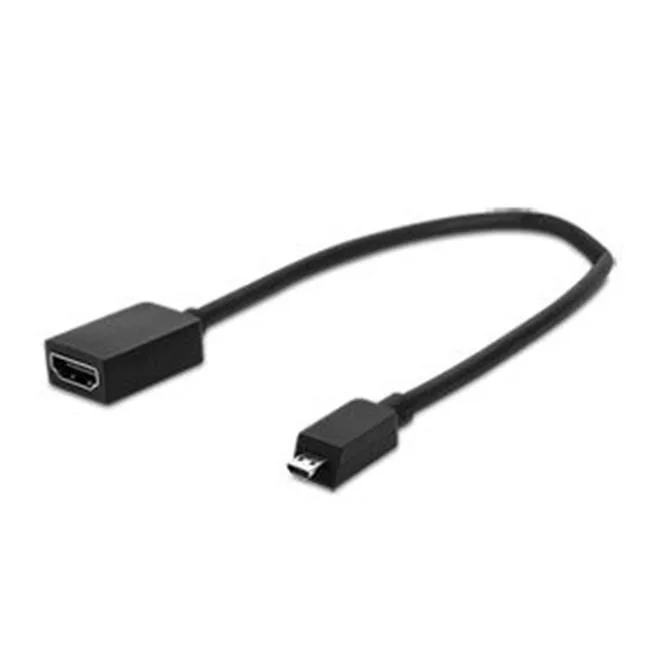 Small rectangular adapter with matte black finish and HDMI port