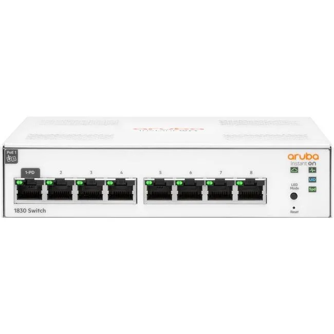 HPE HPE JL810AABA Instant On 1830 8G Smart Switch 8 Ports PoE — product photo