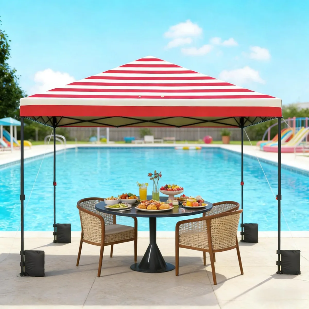 Bullride Bullride Premium Canopy American Flag 117.7" Square — product photo