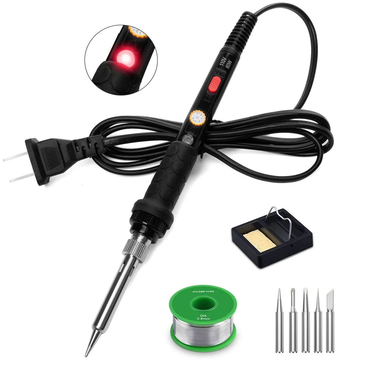 KEHIPI KEHIPI 60W 110V Soldering Kit 9-in-1 — product photo
