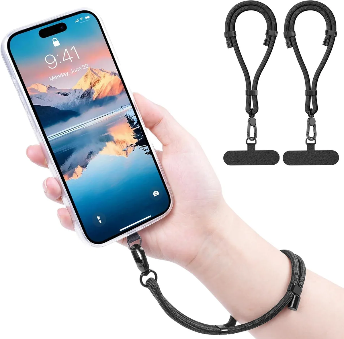 MCHOSE MCHOSE Phone Wrist Strap Lanyard 2 Pack with Tether Tabs — product photo