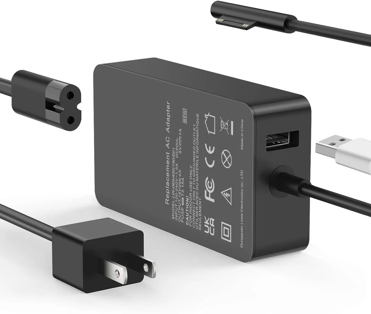 2-Power 1706 65W AC Adapter laptop battery — product photo