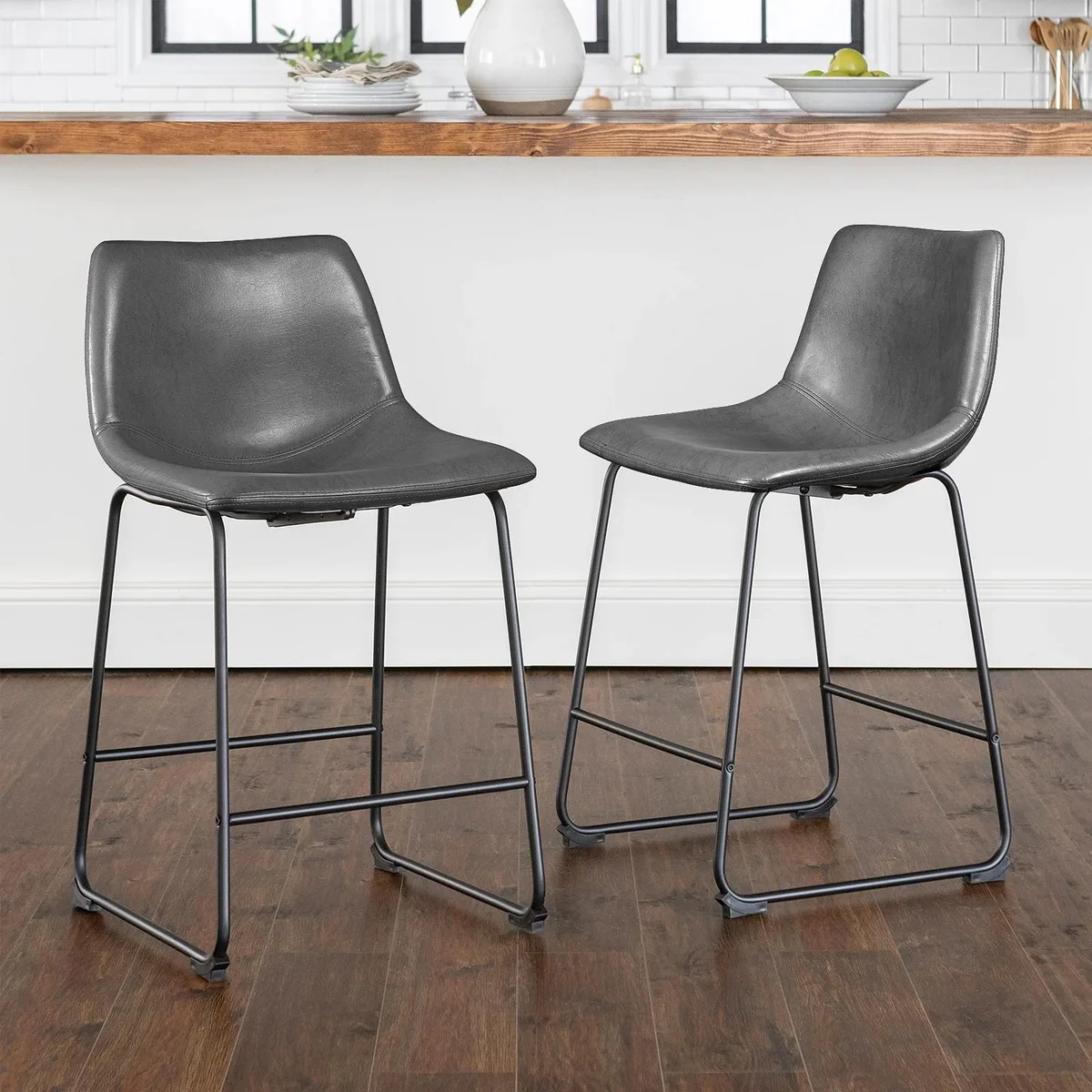 Vitesse Vitesse 26 inch Bar Stools Set of 2 Grey — product photo
