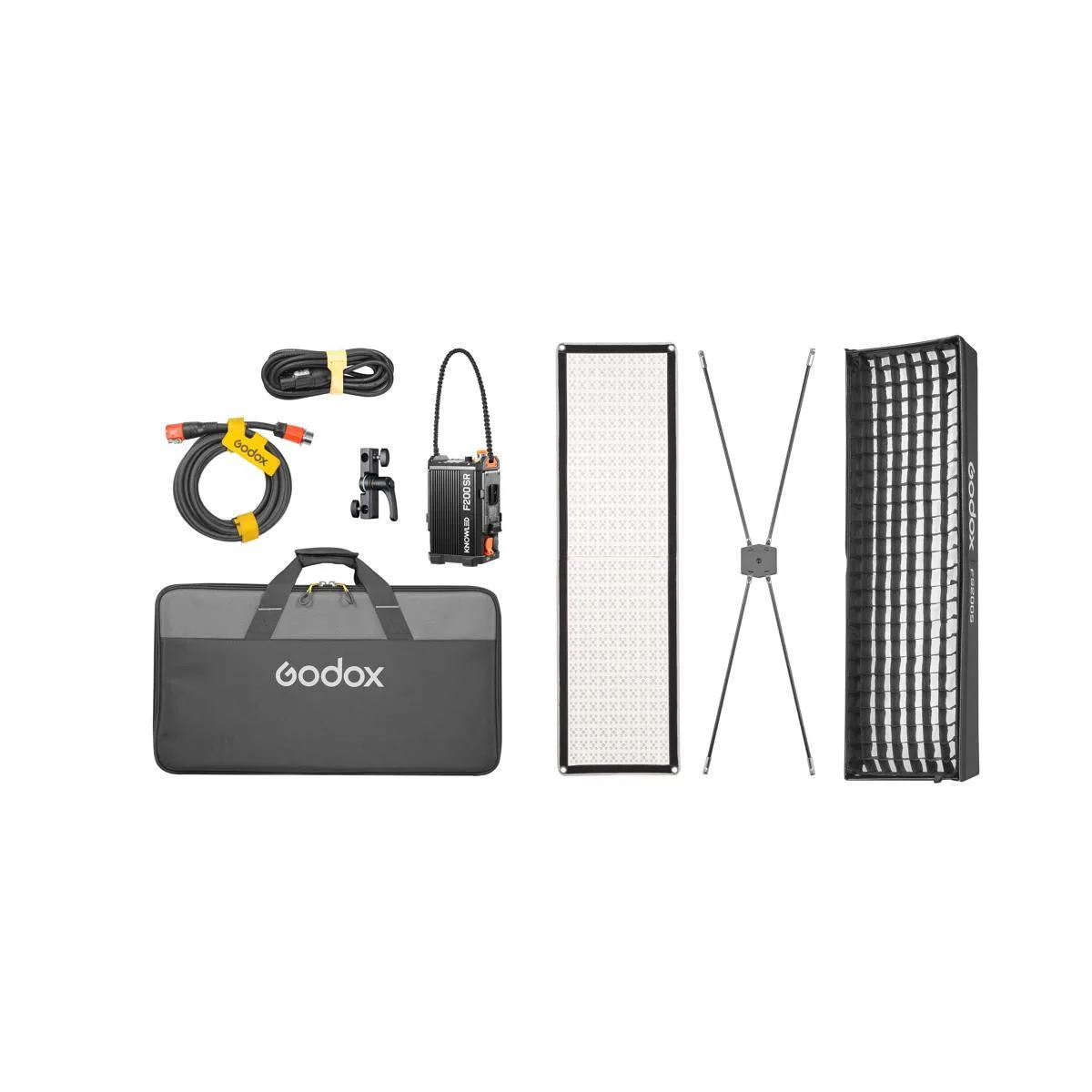 Godox Photo Equipment Co. Ltd Godox KNOWLED F200SR RGB Flexible LED Light Mat 1x4 — product photo