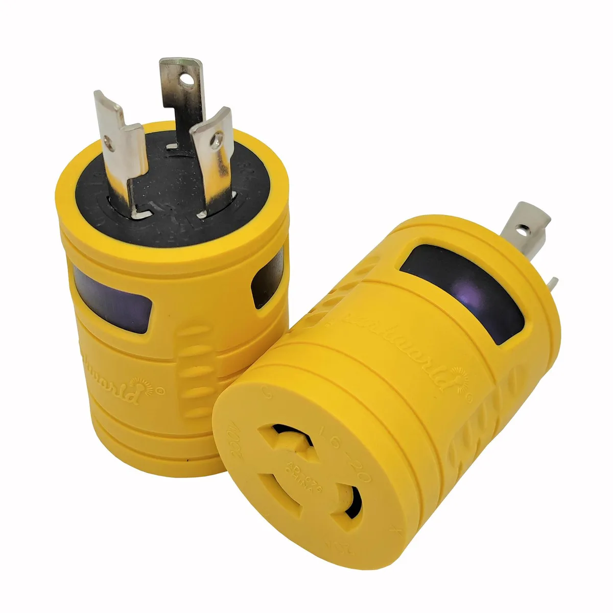 Parkworld Parkworld 60707 NEMA L6-30P to L6-20R straight blade plug — product photo