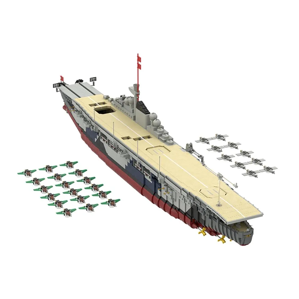 ZITIANYOUBUILD ZITIANYOUBUILD Graf Zeppelin Aircraft Carrier 8041 Pieces MOC Power Functions — product photo