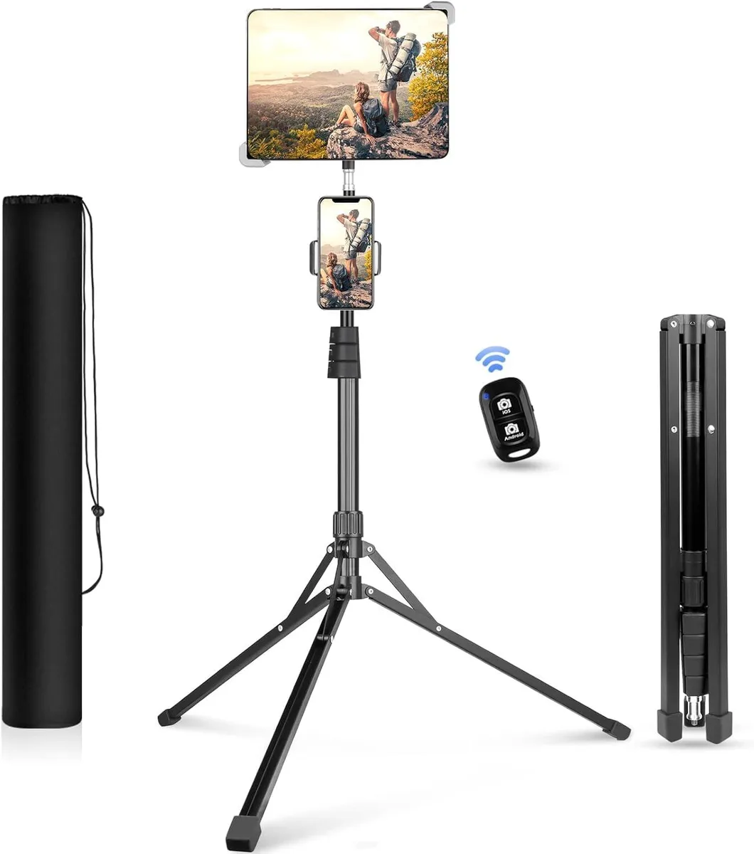 MCHOSE MCHOSE 67-in Tripod Stand 360 Rotating Tablet Mount Phone Holder 9.9-15.7 Inches — product photo