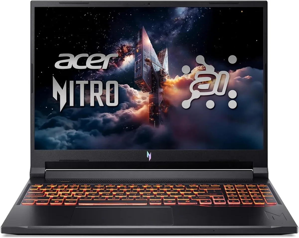 Acer America Acer America Nitro 16 Raider Ryzen 7 260 RTX 5050 32GB 2TB Black gaming laptop — product photo