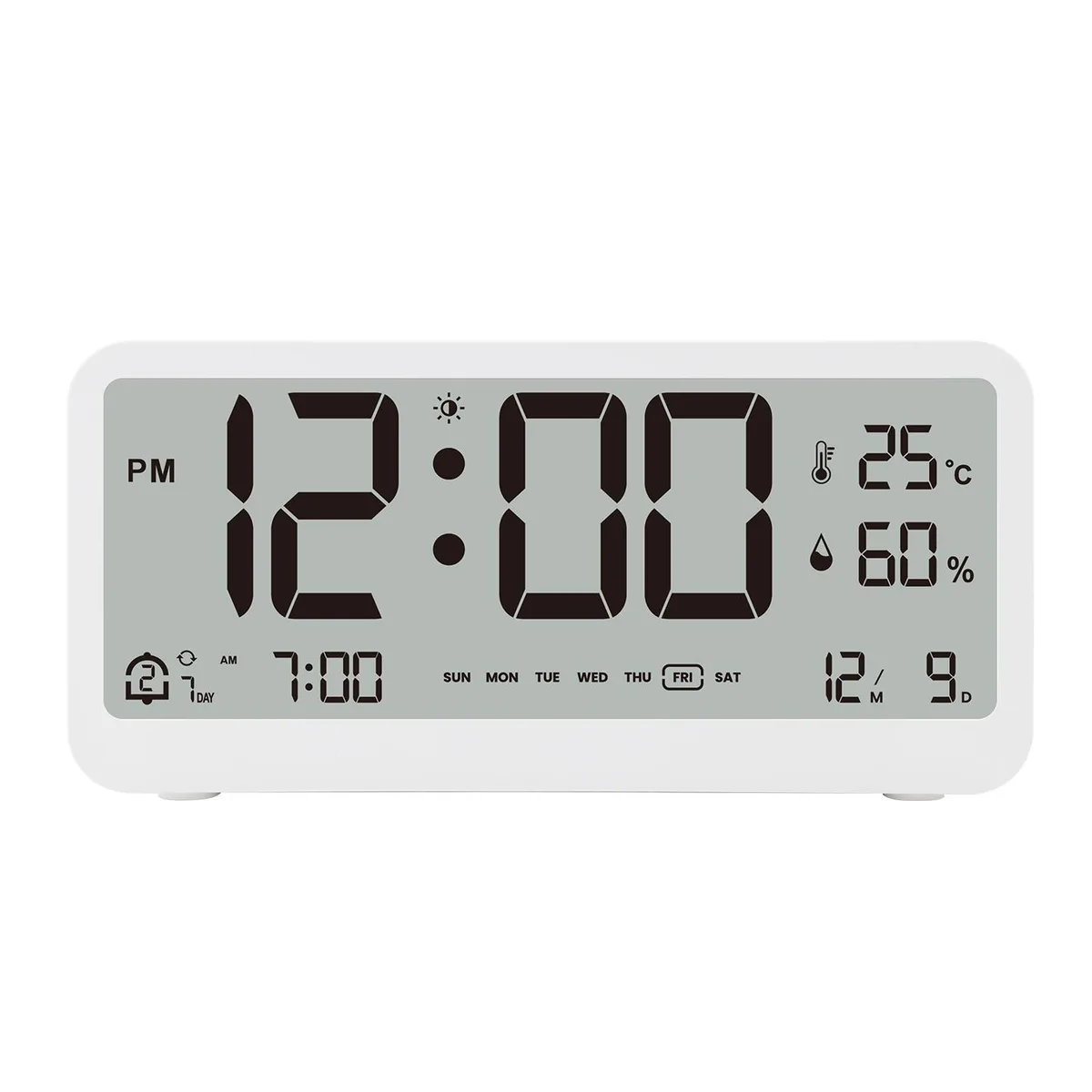DURFICST DURFICST 8001-EN Digital Alarm Clock White — product photo