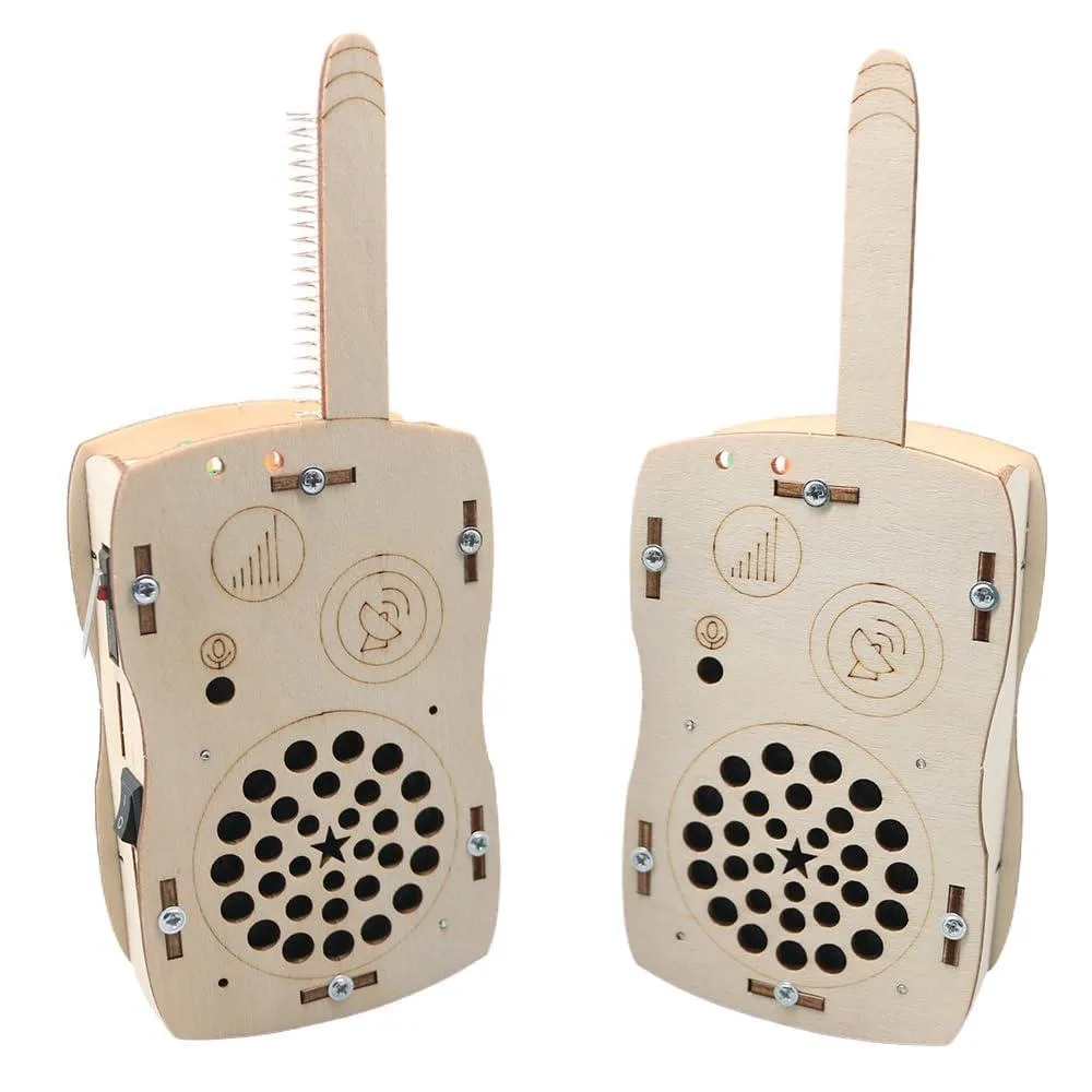  ANNISOKA DK03 STEM Toy Walkie Talkie Kit Beige 2.75x1.73x7.08 in — product photo