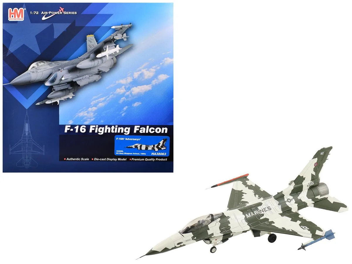 Hobby Master Hobby Master F-16N Fighting Falcon 163269 US Marine Corps 1/72 Diecast Model — product photo