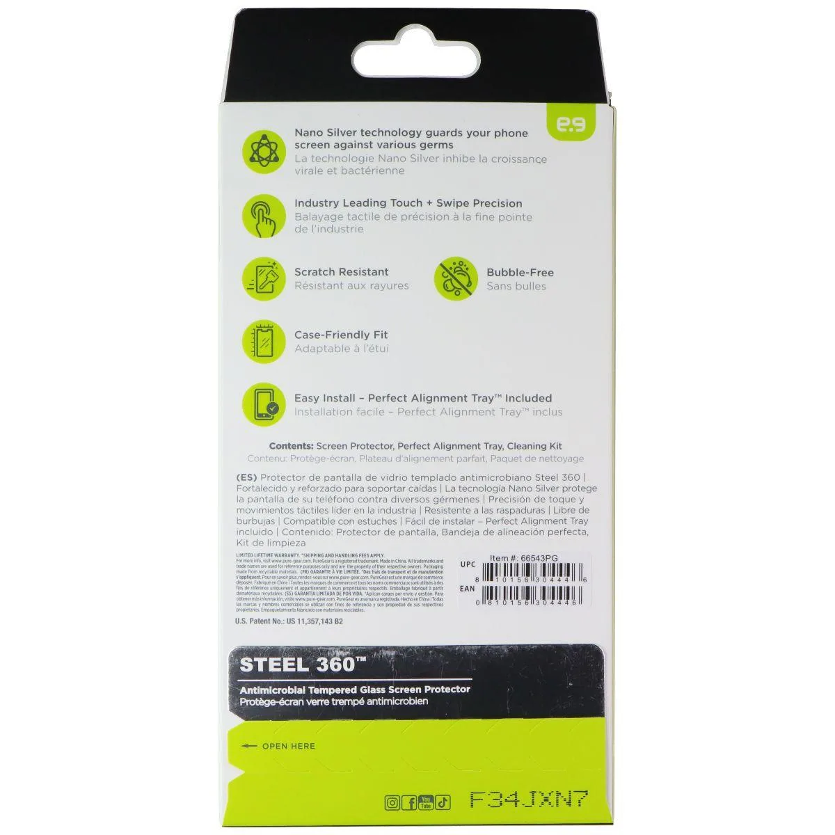 PureGear PureGear Steel 360 Tempered Glass Cover Samsung Galaxy A36 5G — product photo