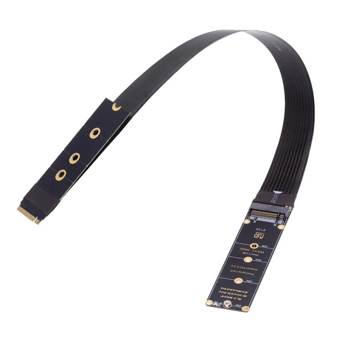 Vszerda Vszerda PCIe 3.0/4.0 M.2 NVME/NGFF SSD Ribbon Flex Extension Cable 30cm — product photo