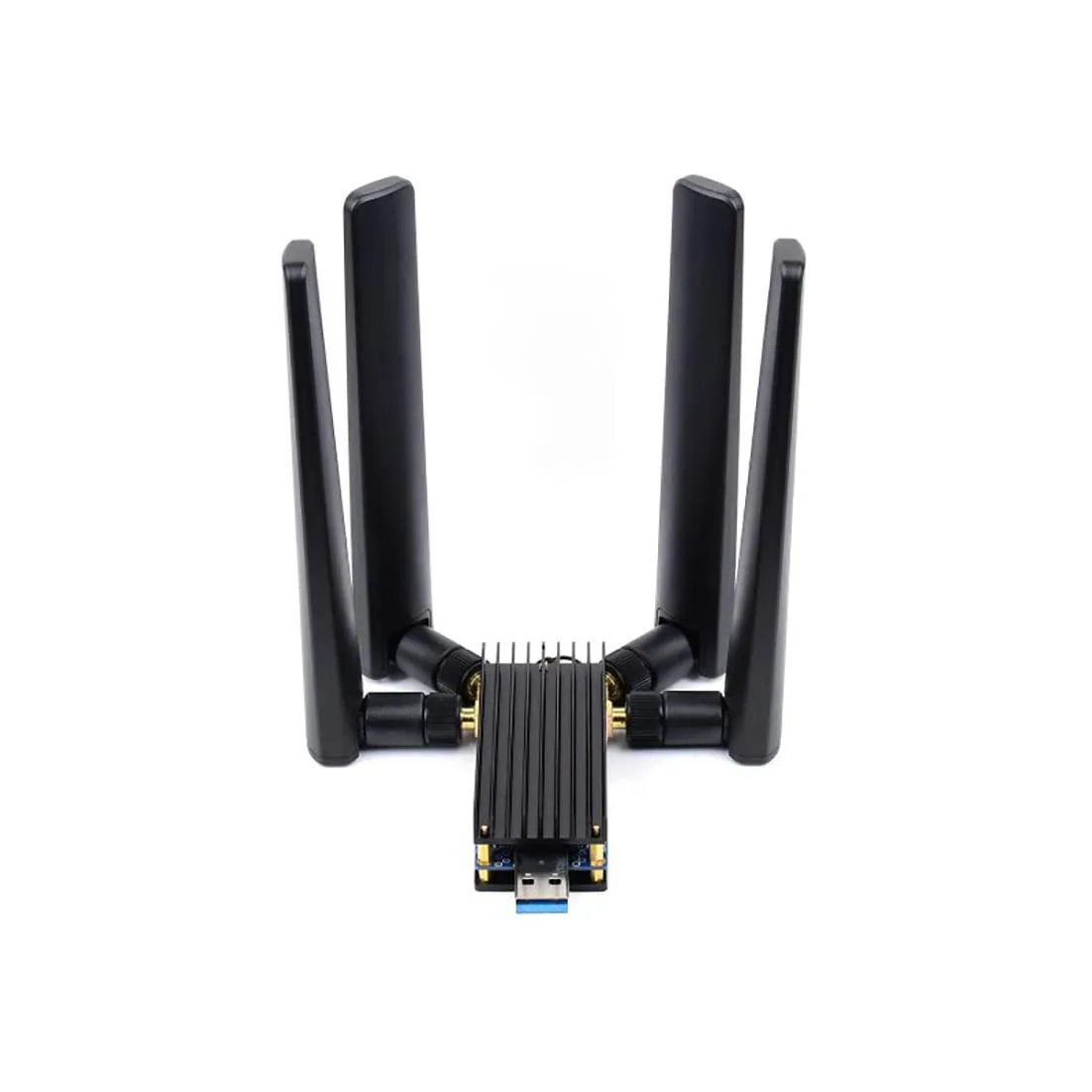 LORDWORLD LORDWORLD USB 3.1 to M.2 B Key 5G Adapter with Heatsink, Quad Antennas, 3042/3052 — product photo