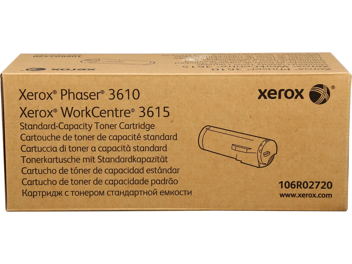 XEROX Xerox 106R02720 Black Toner Cartridge 5900 Pages — product photo