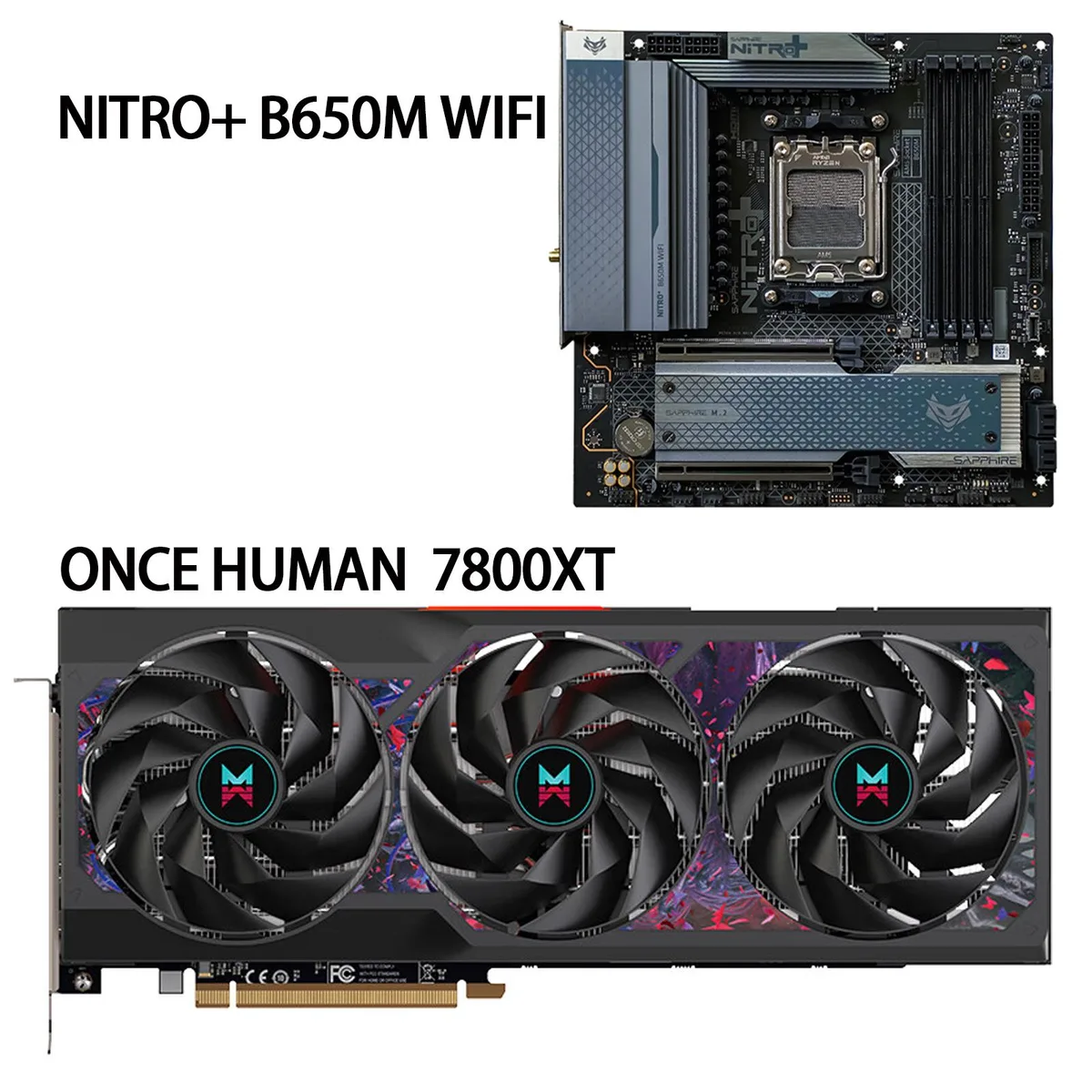 Sapphire Tech Sapphire Tech Radeon RX 7800 XT ONCE HUMAN Edition graphics card — product photo