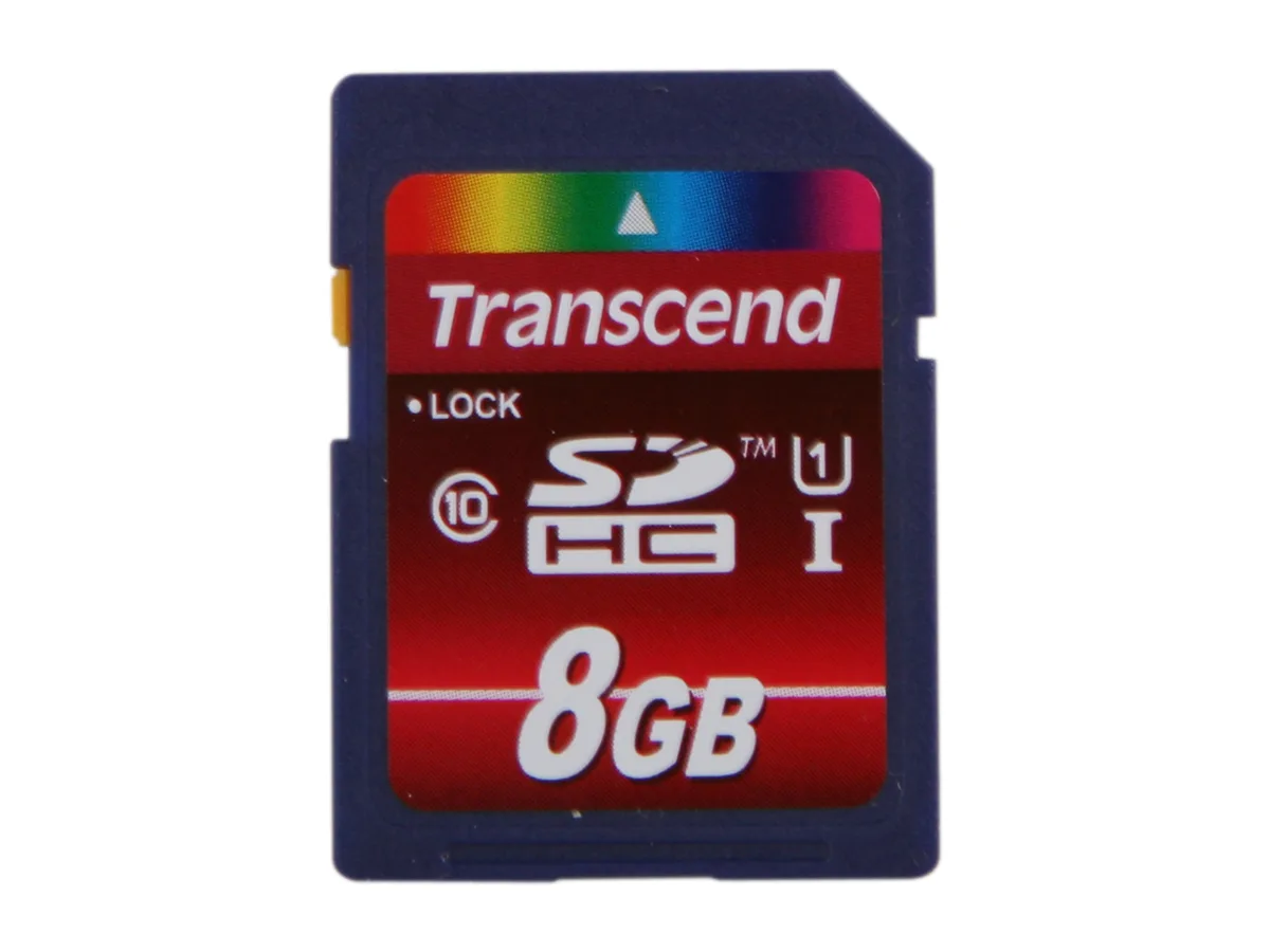 Transcend Transcend TS8GSDHC10U1 8GB SDHC UHS-I memory card — product photo