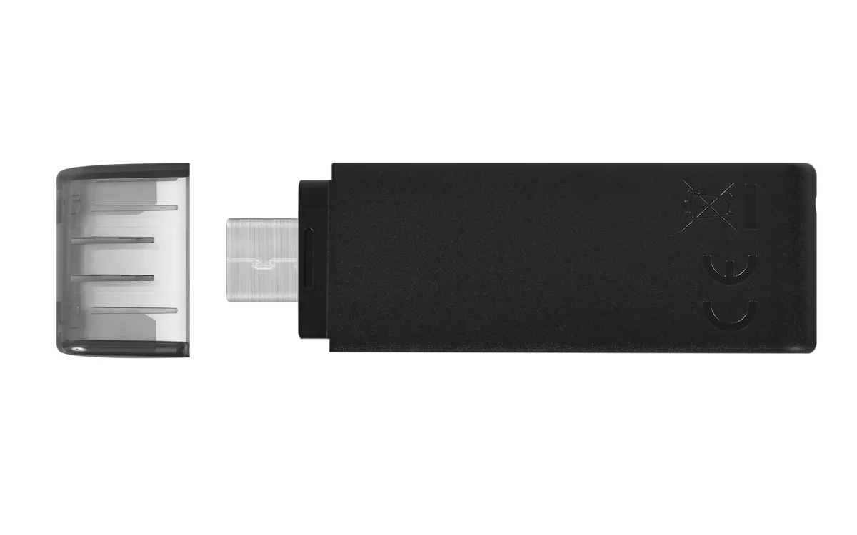 Kingston Technology Corp. Kingston Technology Corp. DT70128GB 128GB USB-C 3.2 Gen 1 USB flash drive — product photo