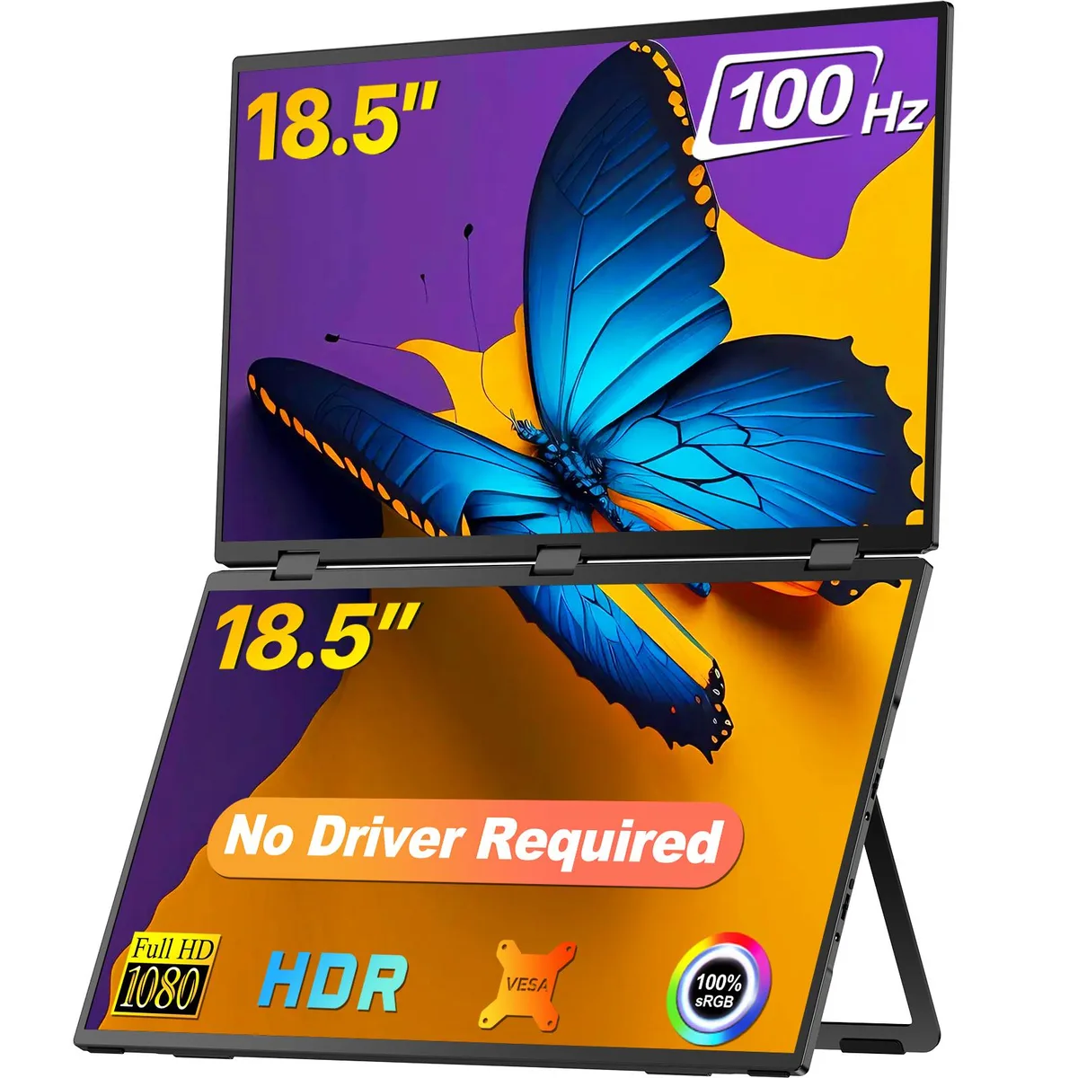 Uperfect Uperfect 18.5" 100Hz Dual Portable Monitor — product photo