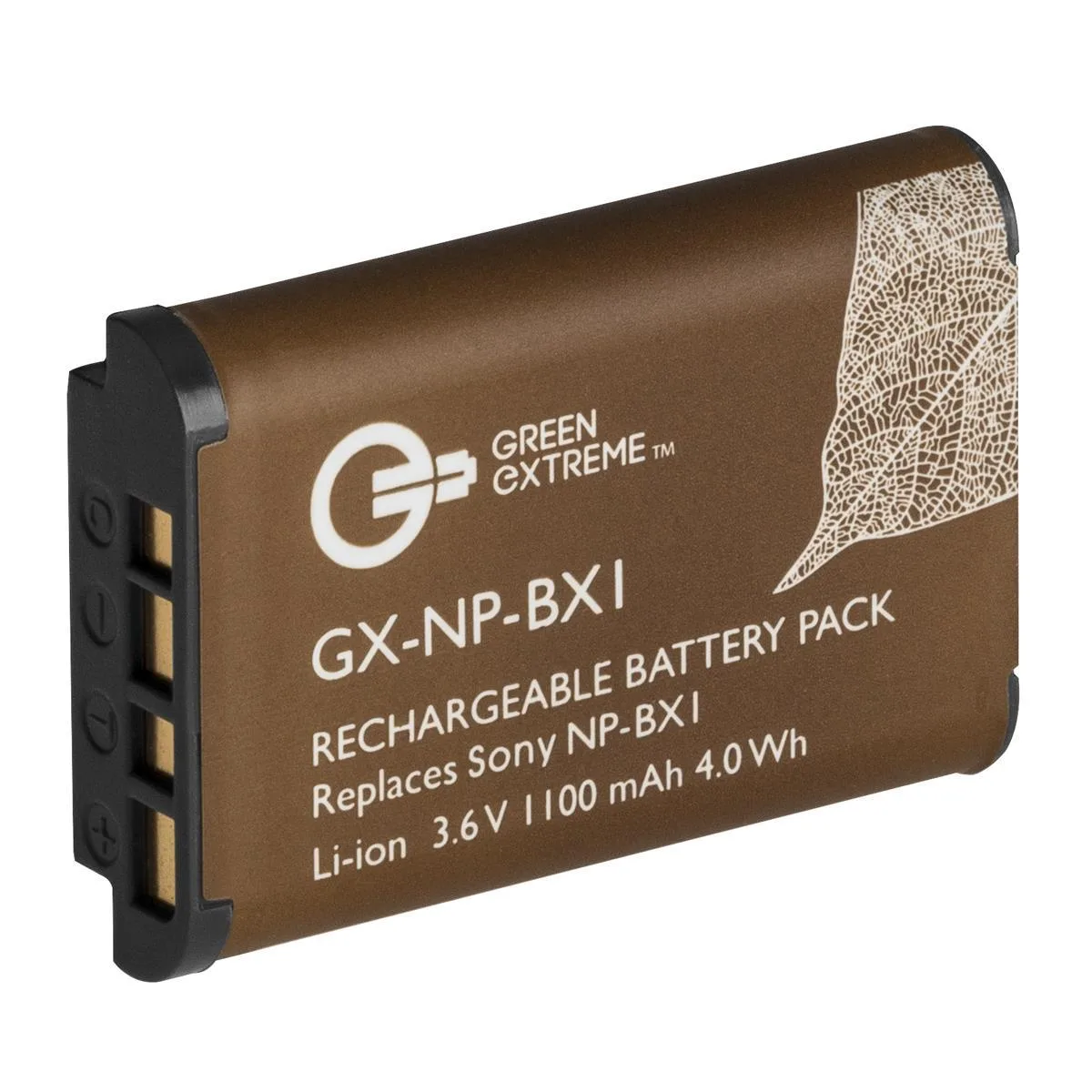 Green Extreme Battery Green Extreme NP-BX1 Lithium-Ion Battery Pack 3.6V 1100mAh camera accessory — product photo