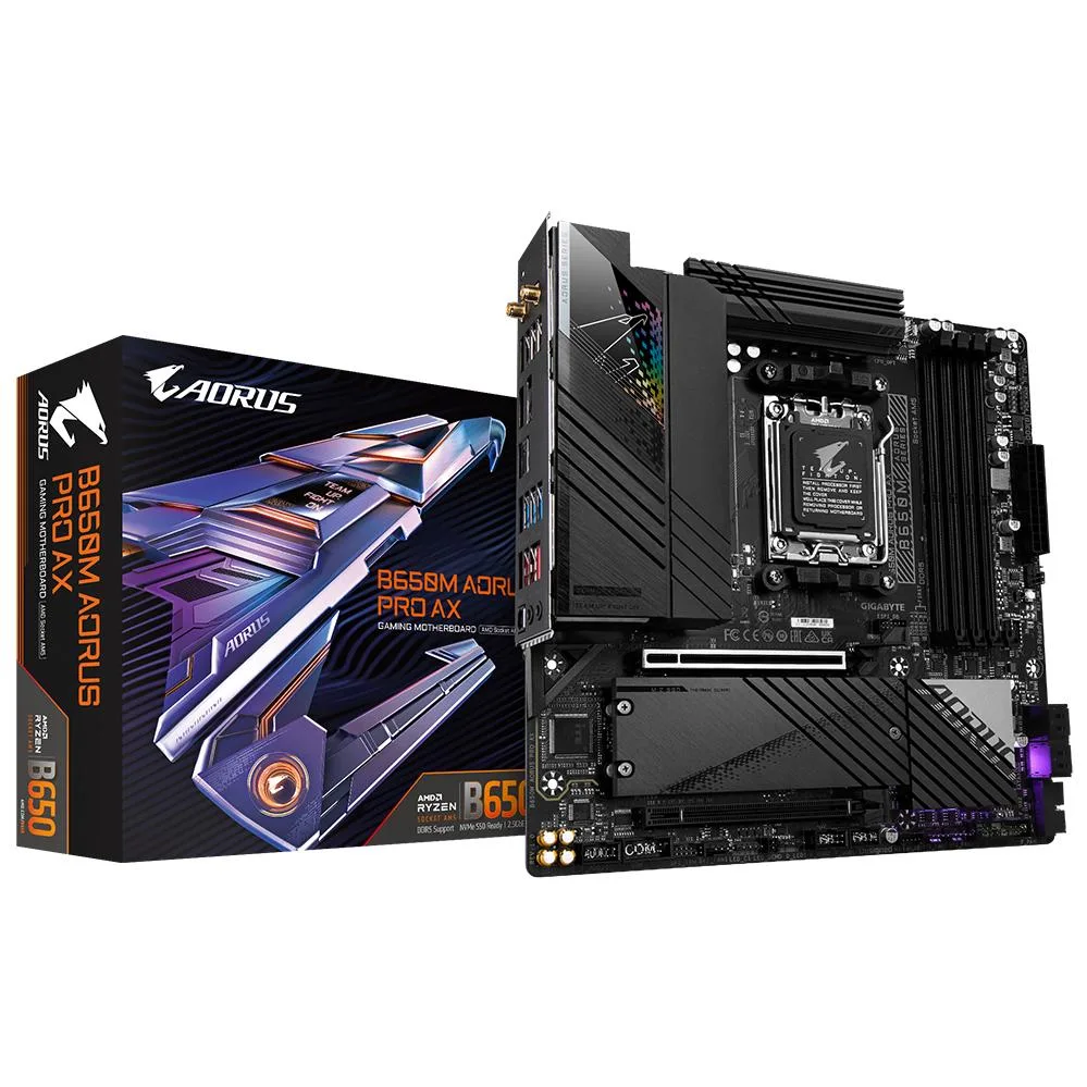 GIGABYTE GIGABYTE B650M AORUS PRO AX AMD motherboard — product photo