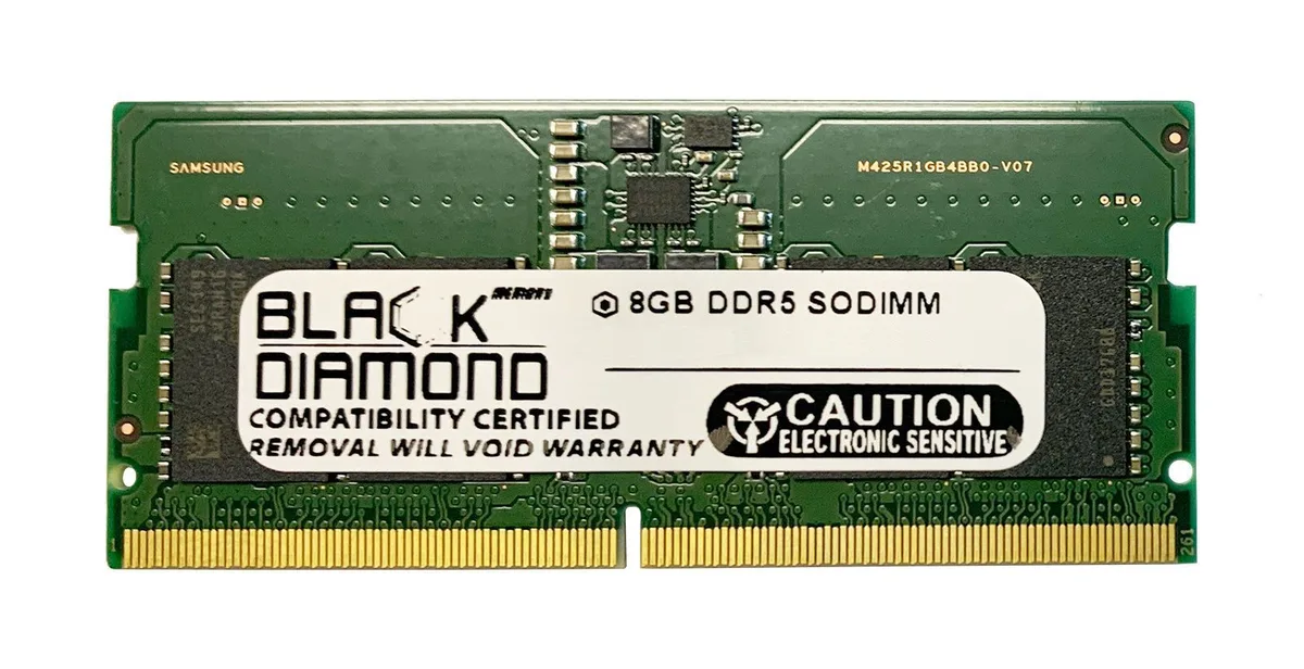 Black Diamond Memory Black Diamond Memory BD8G5200MCN28 8GB DDR5 5200 SODIMM memory upgrade — product photo