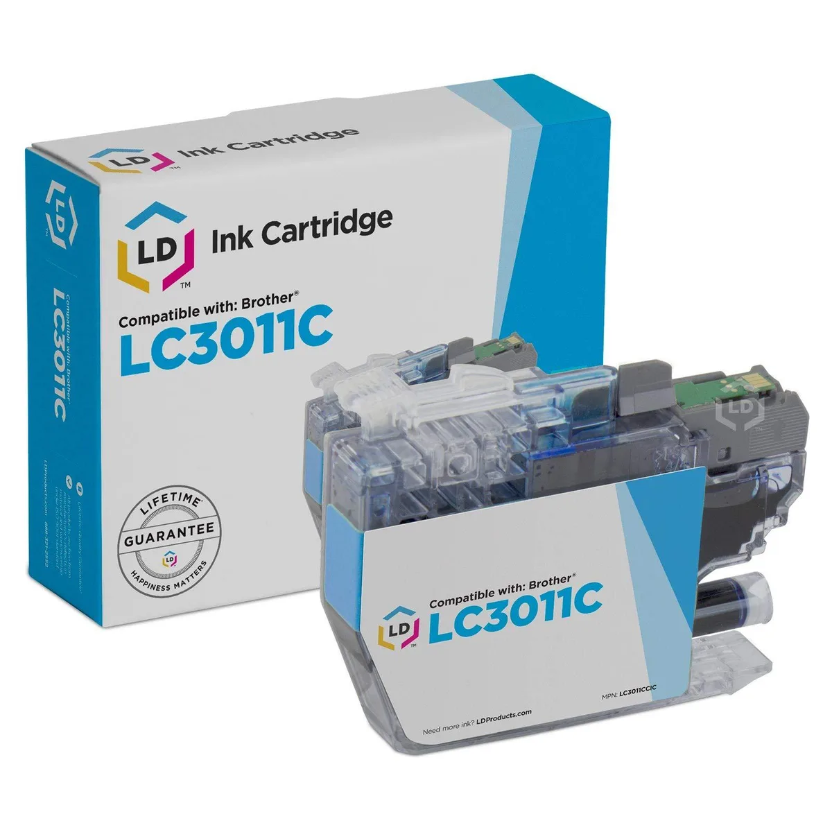 Brother Brother LC3011C Cyan Ink Cartridge (compatible) — product photo