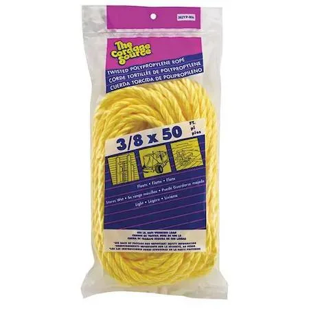 Zoro Select Zoro Select 362YP-WA 50 ft 3/8 in 308 lb polypropylene rope tool storage — product photo