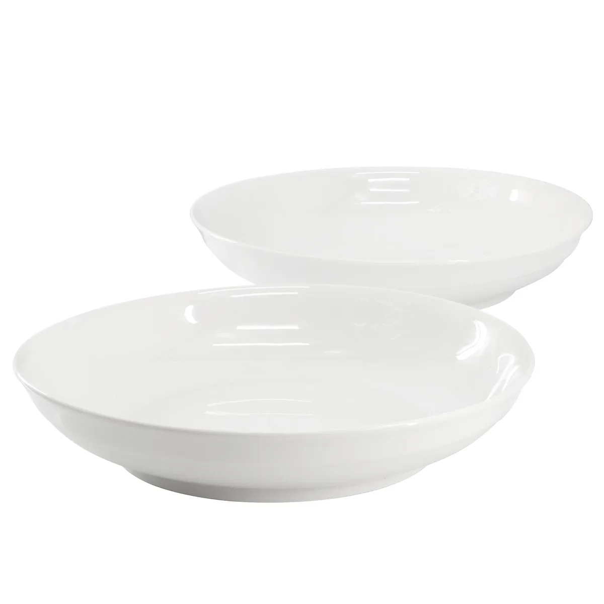 Gibson Home Gibson Home 2 Piece 11 Inch Round Fine Ceramic Serveware Set White — product photo