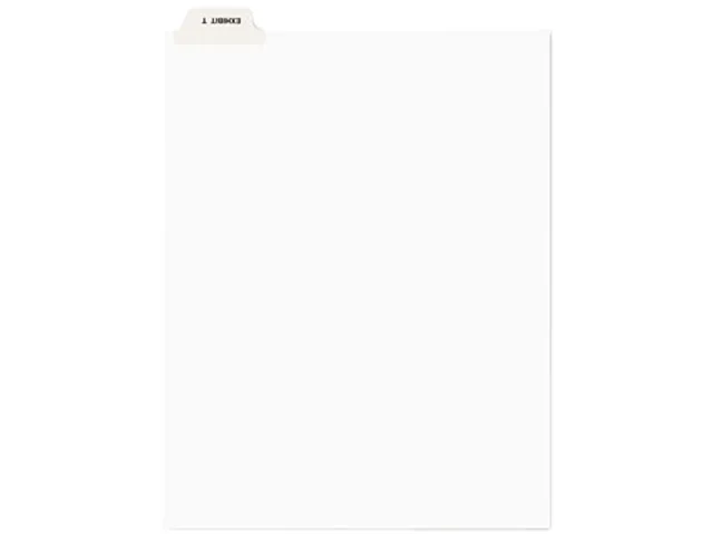 Avery Avery 12393 tab dividers exhibit T 25 pack — product photo