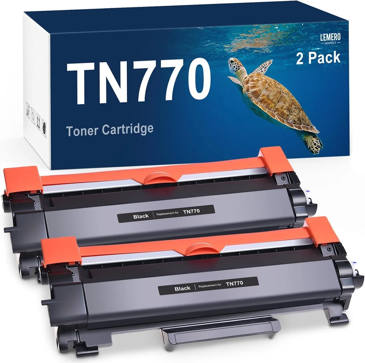 NuoTo NuoTo TN770 TN760 Super High Yield Toner 2-Pack ink cartridge — product photo