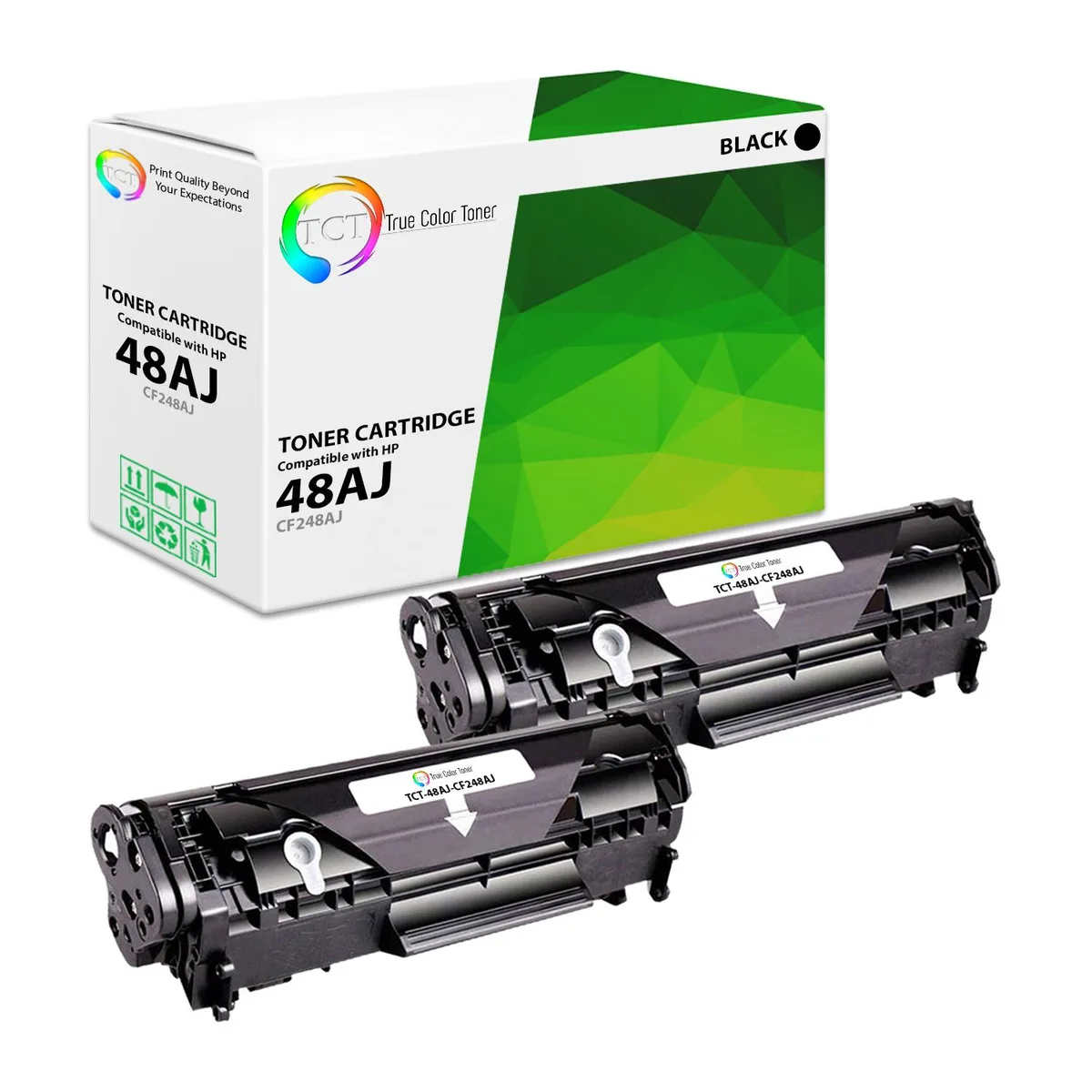 True Color Toner True Color Toner CF248A Black Toner Cartridge 2 Pack Jumbo Yield 2000 Pages — product photo