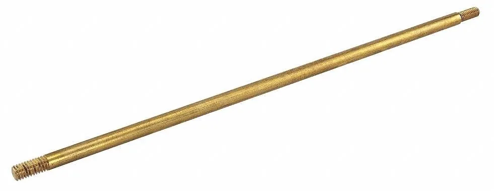 Brass float rod with 1/4-20 thread, ten inches long