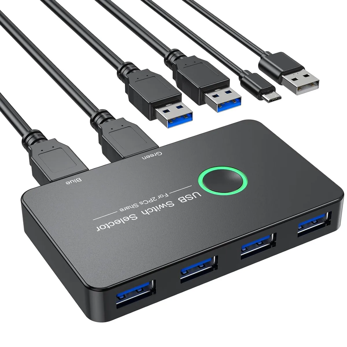 SMA SMA USB 3.0 Switch 2 in 4 Out KVM Selector — product photo