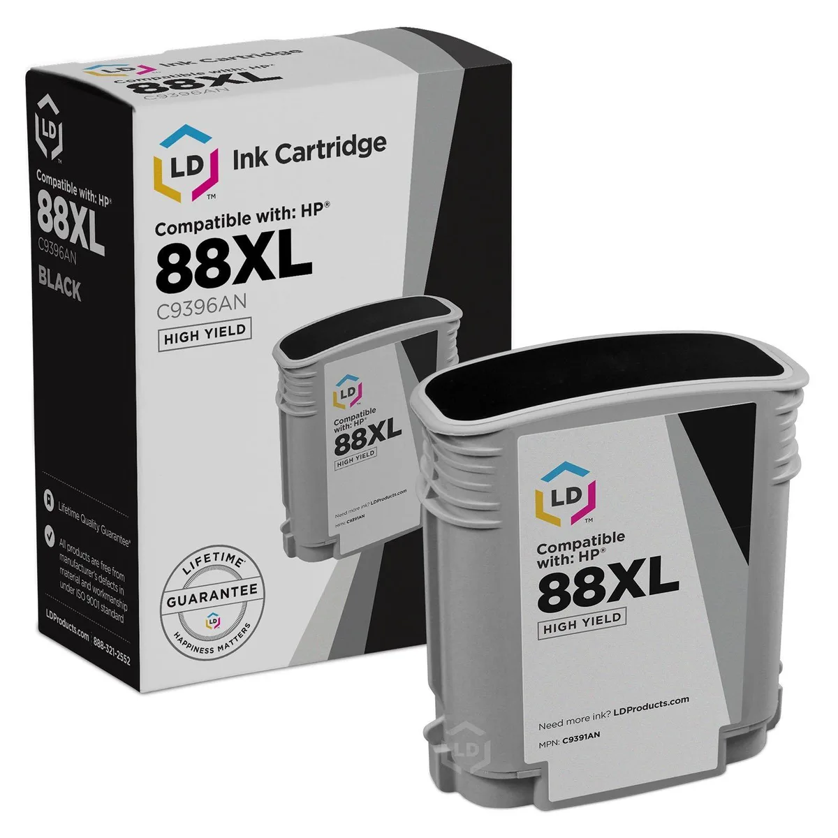 LD Products LD Products HP 88XL C9396AN High Yield Black Ink Cartridge 2450 Pages — product photo